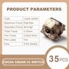 YUNZII Cocoa Cream V2 Pre-Lubed 5-Pin Early Bottoming Linear Switch for Hot Swappable Mechanical Gaming Keyboard, 35Pcs/Pack
