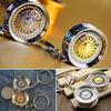 Popular Novel Car Auto Metal Mini Wheel Rim Tyre Key Chain Keyring Adjustable Keychain Accessories
