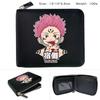 Jujutsu Kaisen Anime Zip PU Wallet Cartoon Print Coin Purse Large Capacity Card Holder Gojo Satoru Sukuna 1pcs
