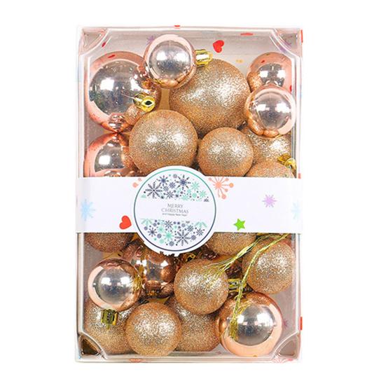 26 шт., 4/5/6 см, набор елочных шаров, яркие цвета, рождественские подвески, шары, украшения, украшение для новогодней вечеринки