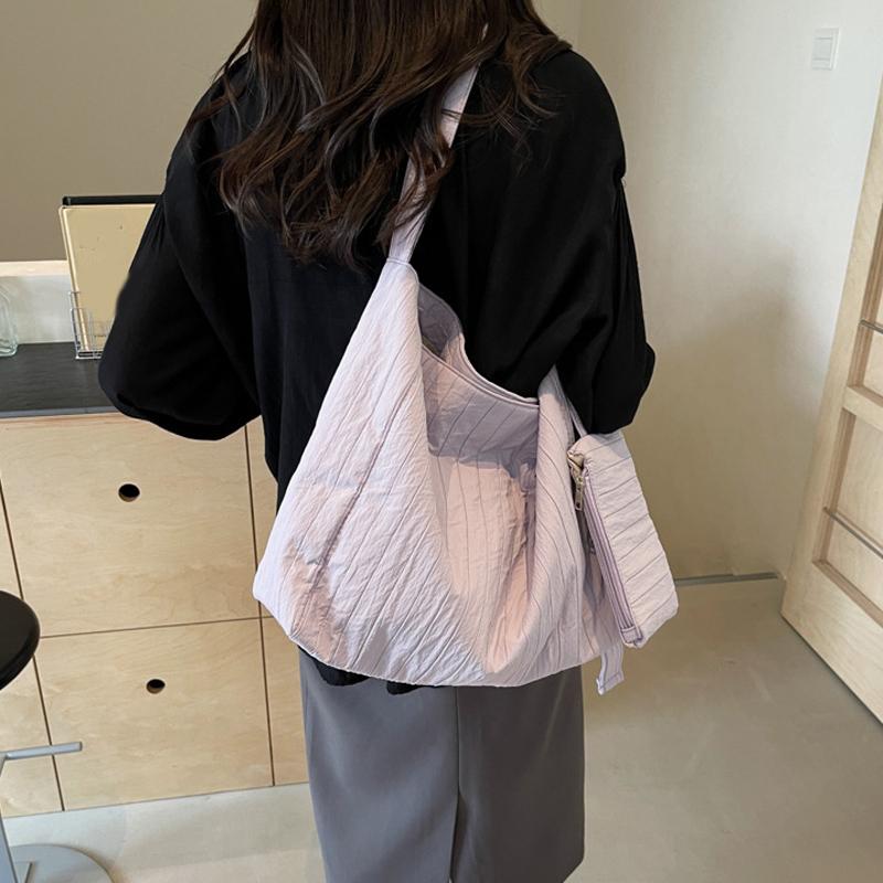 Холщовые сумки-тоут для женщин, мягкие складные наплечные сумки с кошельком для монет, повседневные сумки-тоут для покупок и поездок на работу KTY