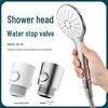 Shower Head Angle Valve with One-Button Water Stop and Quick Switch