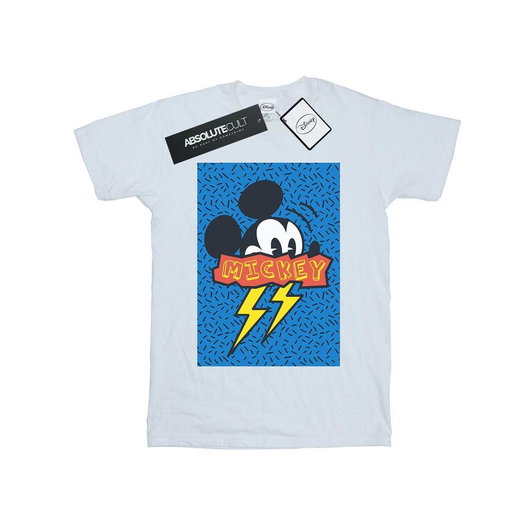 Disney Mens Mickey Mouse 90s Flash T-Shirt