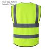 Waistcoat Washable Security Safety Stripes With Pockets High Visibility Safety Vest Reflective