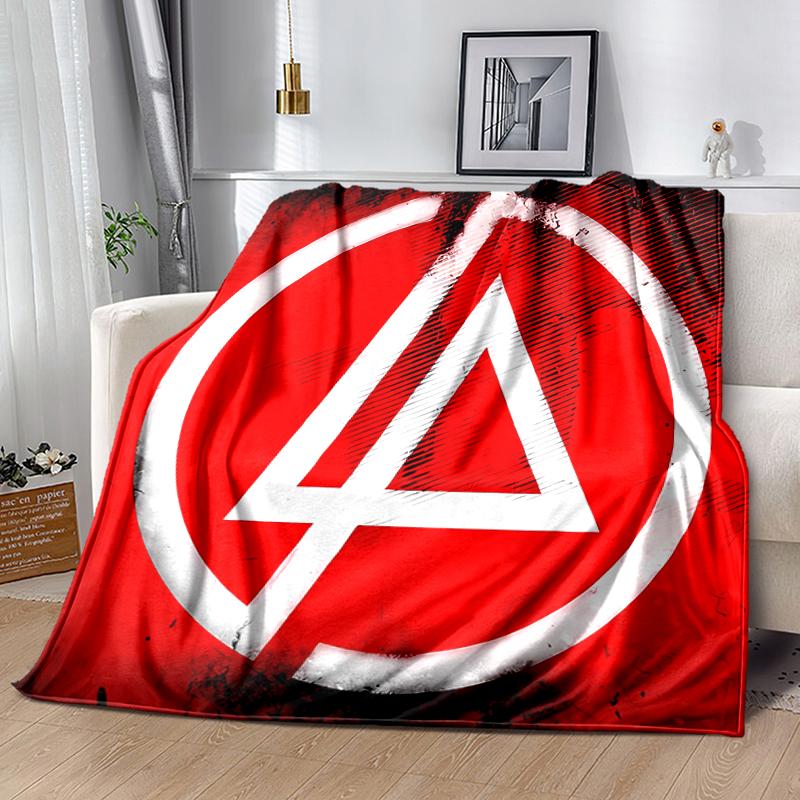 1pc Blanket Linkin Park Print Design, Lightweight Blanket for Sofa, Bed- Soft &Warm, Gift for All Seasons like Christmas, Halloween