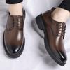 Casual Men's Leather Shoes Gentleman Classic Business Style Work and Office Black Brown Adult Suit Shoes Luxury Quality New