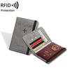 2025 Антикражный RFID-держатель для паспорта и многофункциональная сумка для документов с отделениями для карт и билетов