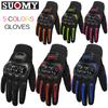 Summer Breathable Polyester Motorcycle Gloves Non-slip Wear-resistant Motocross Racing Gloves Touch Screen Moto Biker Gloves