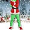 Christmas Green Costumes-Children Furry Christmas Cosplay Costume Santa Outfit Sets