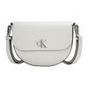 New Synthetic Material Saddle Bag, Crossbody Bag, Shoulder Bag Women's Ivory White DH3439-114