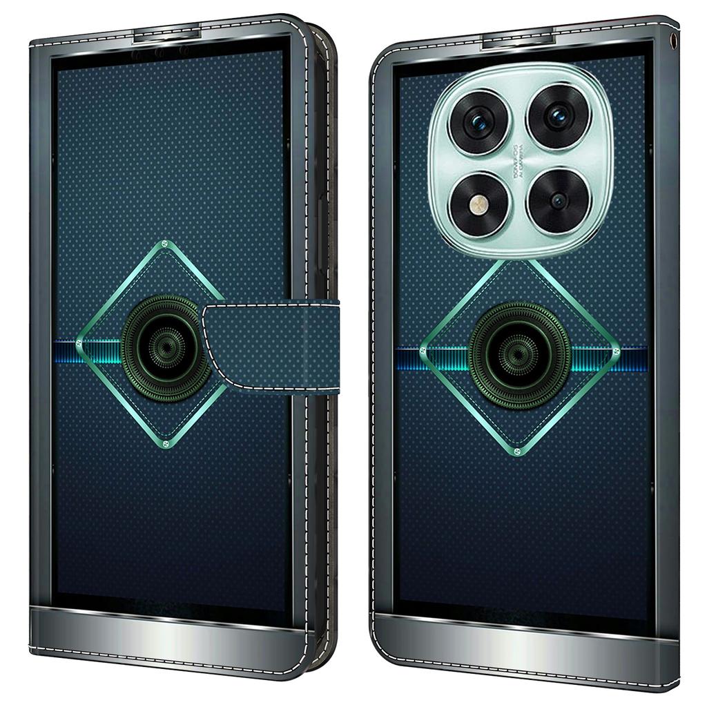 Для Xiaomi Redmi Note 14 Pro 4G Чехол Кошелек Подставка С Принтом Узор Искусственная Кожа Книжка Чехол для Телефона