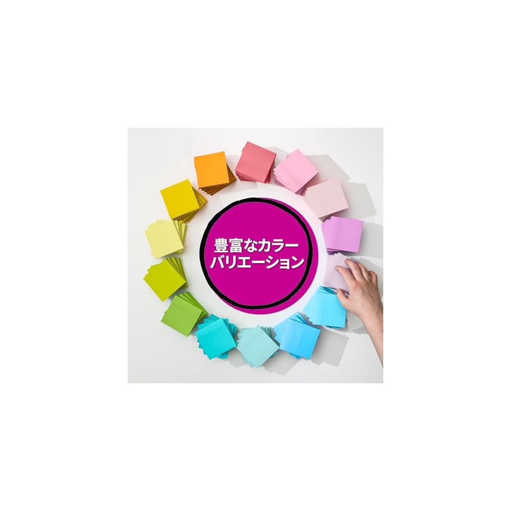 3M Post-it Sticky Notes, Super Sticky, Cute, Large, Pop-up Notes, Multicolor, 75 x 75mm, 90 sheets