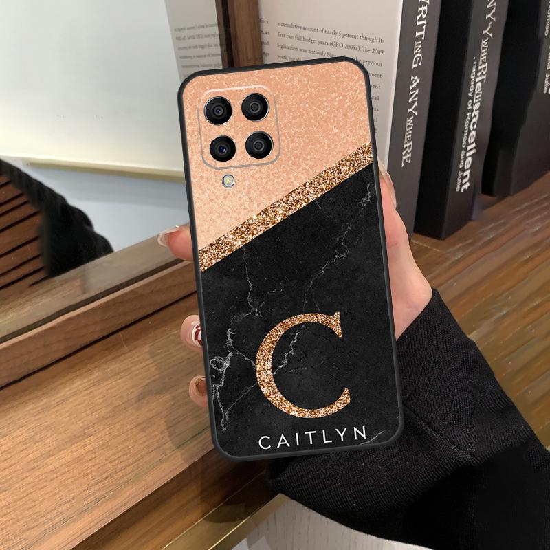 Персонализированные инициалы с именем на заказ для Samsung Galaxy M13 M23 M33 M53 M21 M31 M51 M30s M20 M12 M32 M52 M14 M34 M54 Чехол для телефона
