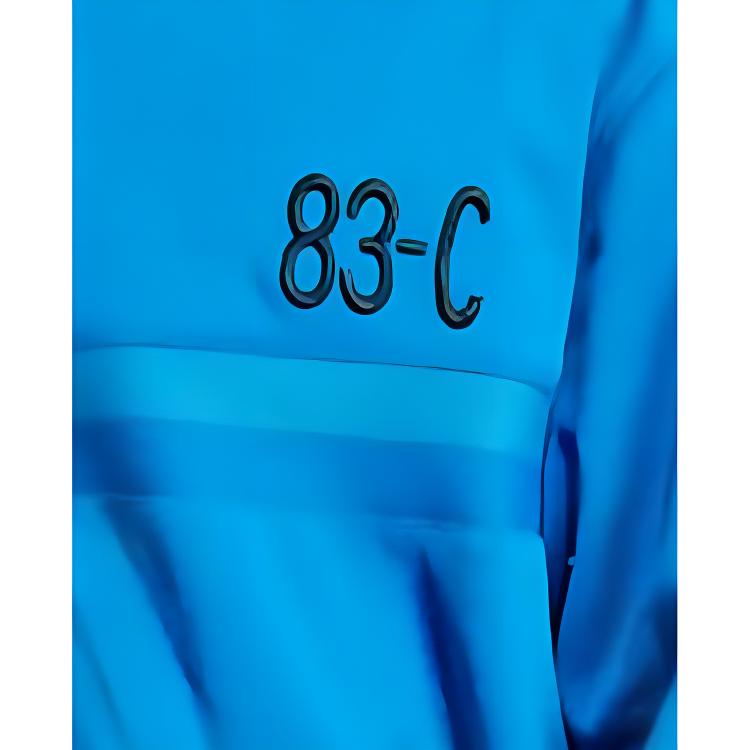 Adidas Мужская спортивная куртка Originals 83-C с тремя полосками, вышитым логотипом, воротником-стойкой и молнией, синяя IA2468