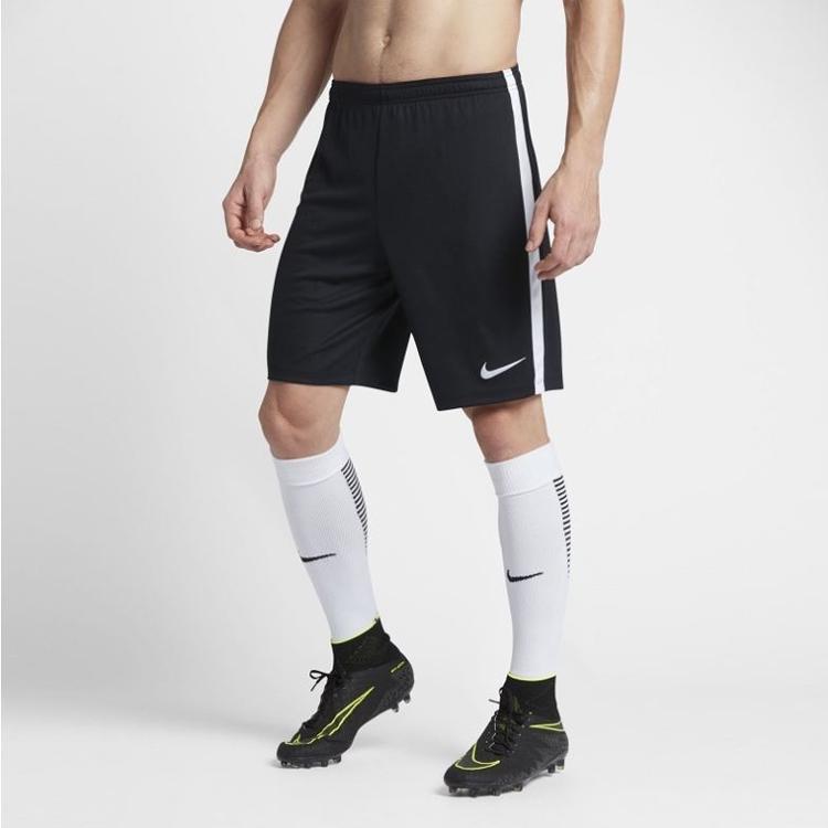 Nike Быстросохнущие дышащие тренировочные футбольные шорты мужские черные 832900-010