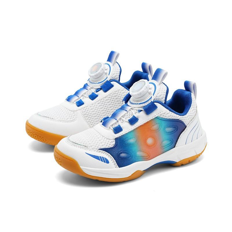 Kids Badminton Shoes Boys Girls Lightweight Cushioned Sports Sneakers Tennis Table Training