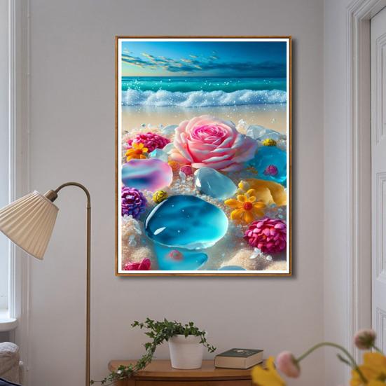 1 комплект, комплект для рисования со стразами, изысканное сердце, цветочный узор, стразы, художественный проект, украшение для дома