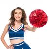 10 шт. помпонов для чирлидеров, металлические помпоны для чирлидеров с кольцами на пальцах, реквизит для командных спортивных игр, танцевальных вечеринок