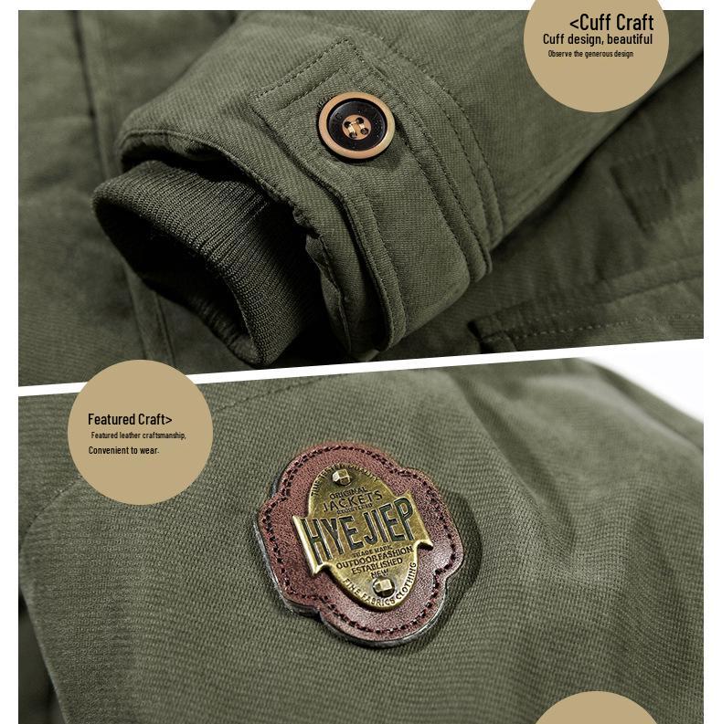 Синяя плюшевая куртка-пуховик с 3D-карманом на молнии, хлопковая, свободного кроя, для молодежи