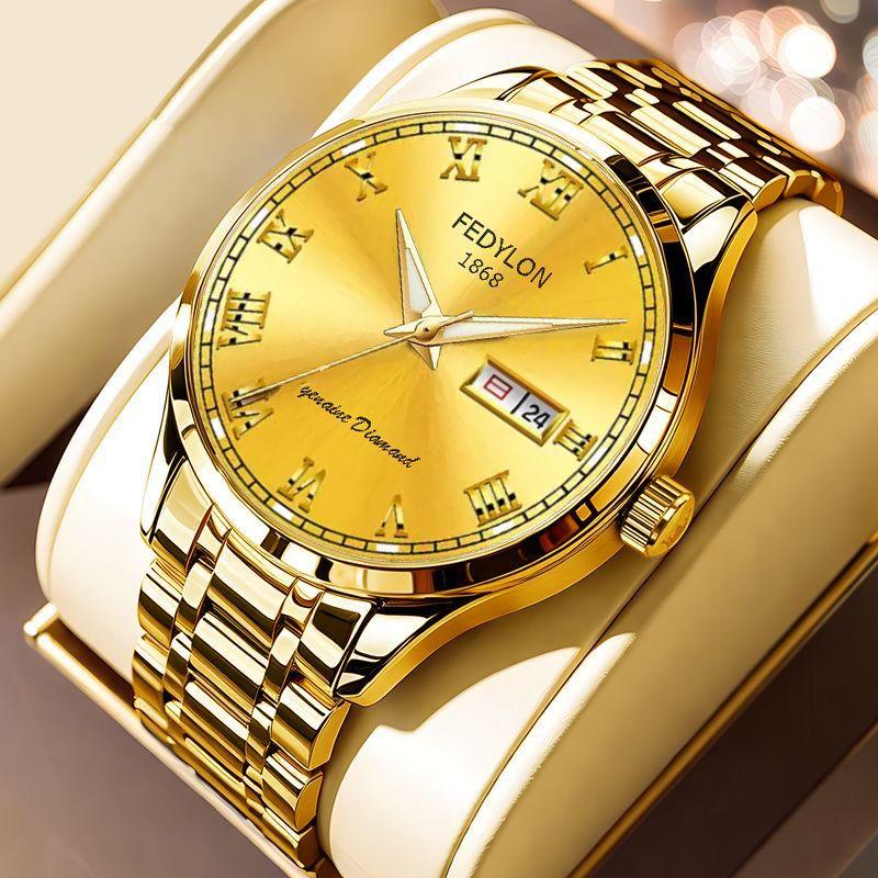 Мужские часы Мужские часы кварцевые знаменитые студенческие часы со стальным ремешком водонепроницаемые полностью автоматические мужские часы модель