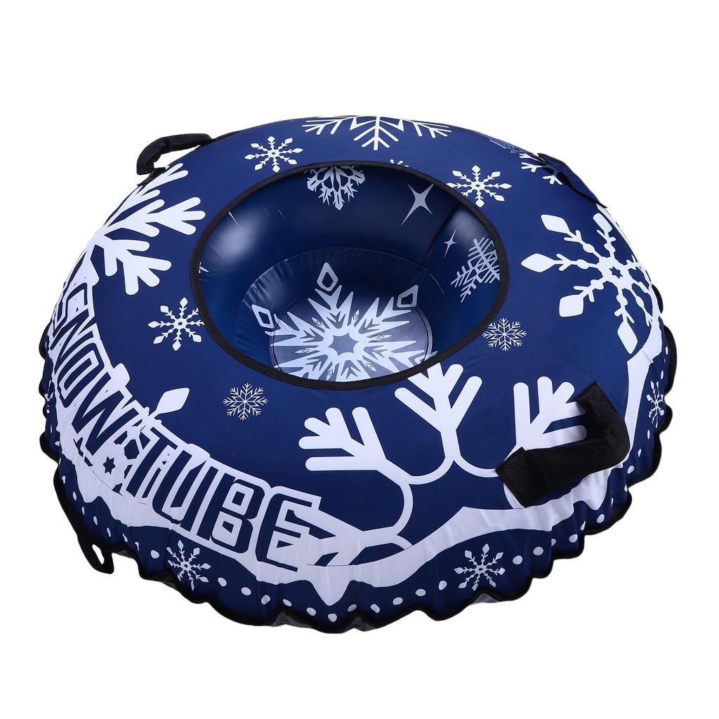 Надувные санки-тюбинг Сверхпрочный тюбинг для катания с ручками Буксировочный трос Зимняя уличная игрушка для мальчиков, девочек, взрослых