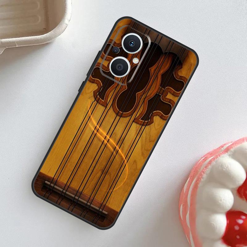 Чехол для музыкальных инструментов Гитара Скрипка Скрипка для OPPO Reno 7 8 6 5 4 Lite 8T 4Z 5Z 11 F 10 Pro OPPO Find X6 X5 Pro X2 X3 Neo