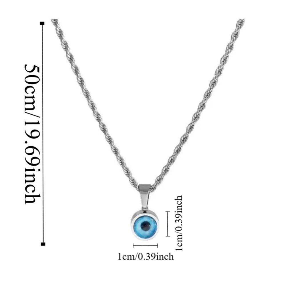 Round Eye Twisted Collarbone Choker Twisted Chain Pendant Chain Necklace Special Occasion
