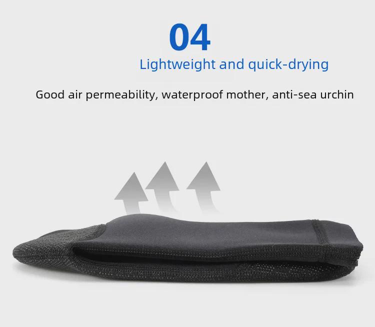 Носки для дайвинга и сноркелинга толщиной 3 мм с защитой от холода: Нескользящая, антипрокольная, теплая пляжная обувь с защитой лодыжки для зимнего плавания