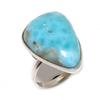 Кольцо из стерлингового серебра 925 пробы с драгоценным камнем ларимаром Natural Republic, размер 7,5 s3H74