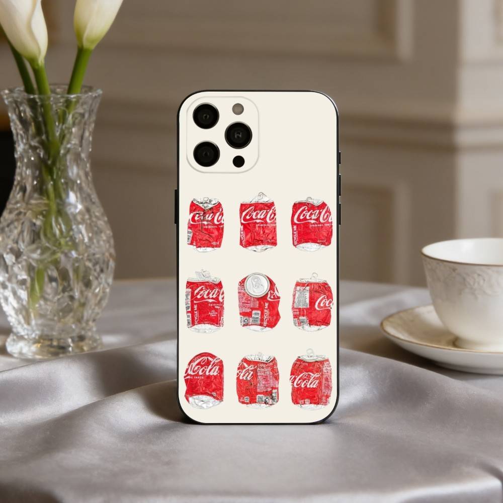 CocaS-Fashion C-Cola Phone Case For iPhone 17pro, 16,15,14,13,12,11 X XR Plus,Others Soft Black Cover