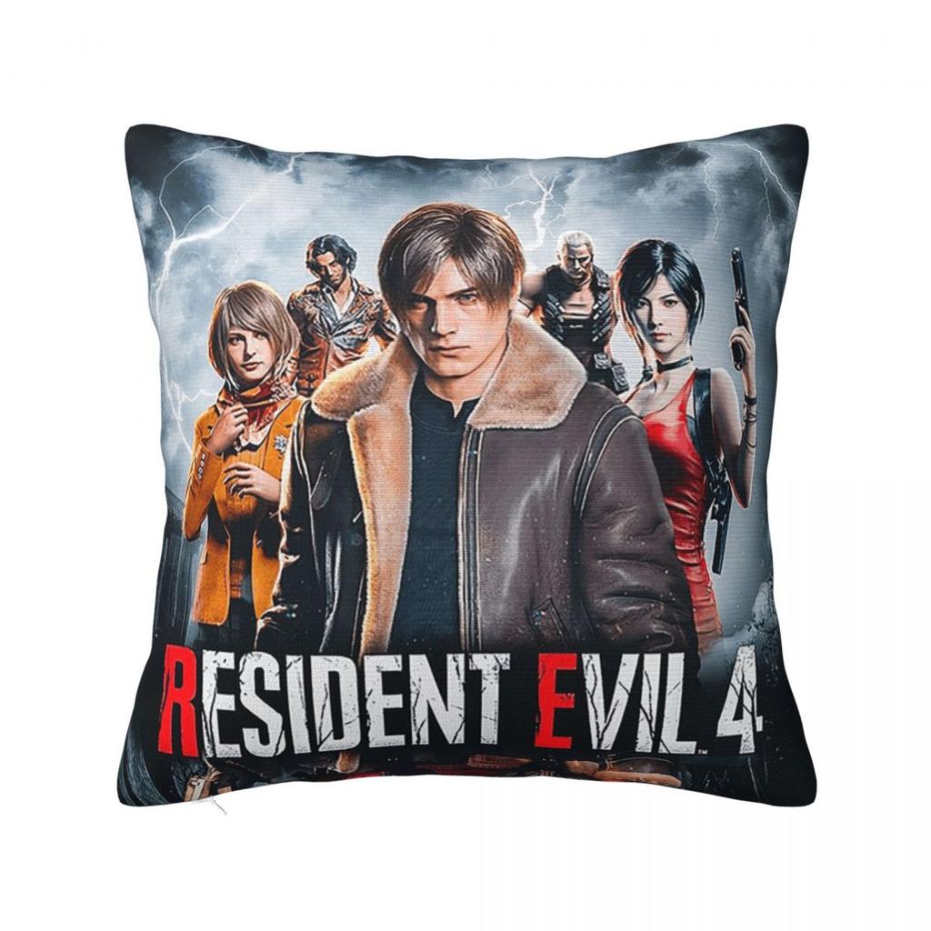 Resident Evils Funny Games RE Square Pillowcase Pillow Cover Cushion Zip Decorative Comfort Throw Pillow for Home Bedroom