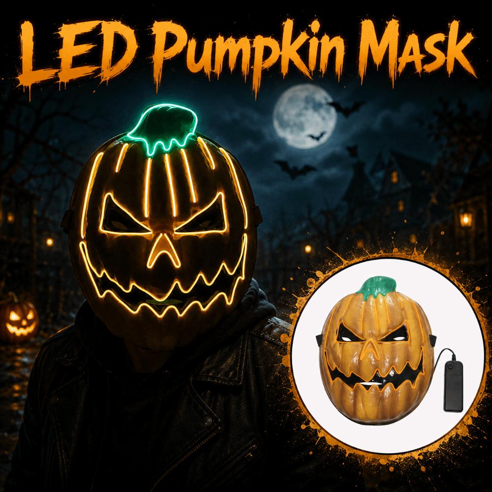 Realistic LED Pumpkin Mask Creativity Light Up Mask Full Face Mask Costume Party Supplies