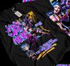 Футболка Jinx Arcane Японское аниме Мультфильм Jinx Arcane Графическая футболка 054
