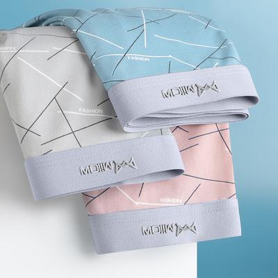 MiiOW 3 шт. графеновые мужские трусы-боксеры, удобные Cuecas, мужское нижнее белье из ледяного шелка, мужские трусы-боксеры, короткие L-3XL