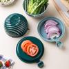 Овощерезка, слайсер, чаша для эффективной нарезки, встроенные режущие слоты, фруктовая нарезка, нескользящее основание, простой инструмент для приготовления салата