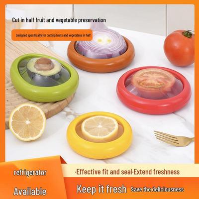 Прозрачный контейнер для хранения свежих фруктов и овощей - Авокадо, Лимон, Помидор