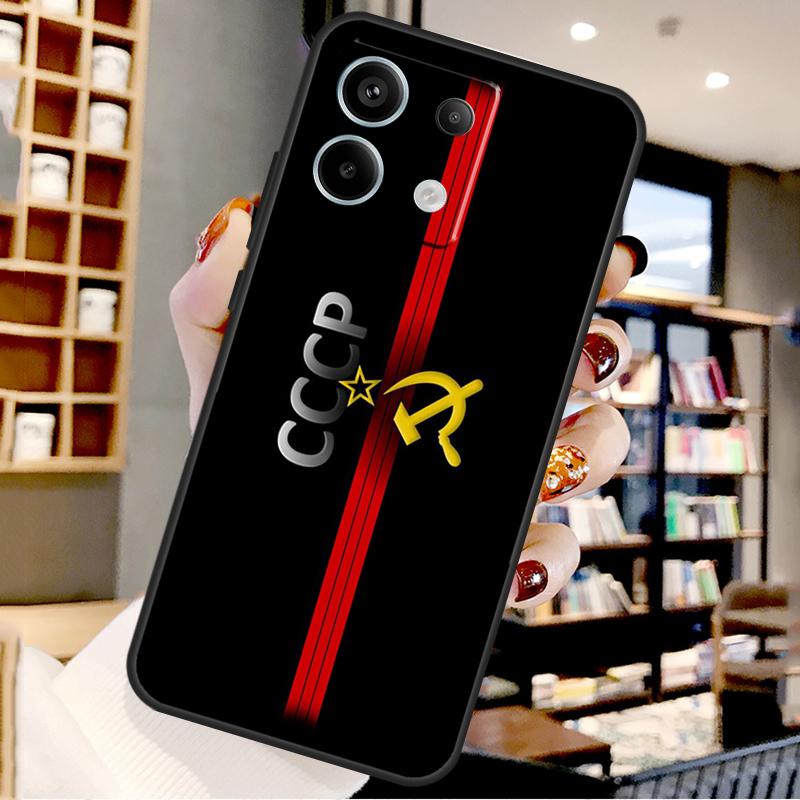 Soviet Union USSR Flag For Xiaomi Redmi Note 13 Pro 9 10 11 12 14 15 Pro Plus Case For Redmi 15 12C 13C 14C 10C 15C