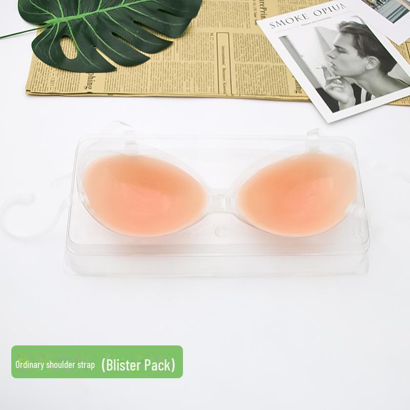 Silicone Push-Up Invisible Bra - Seamless, Anti-Exposure & Anti-Bump Design for Enhanced Small Busts