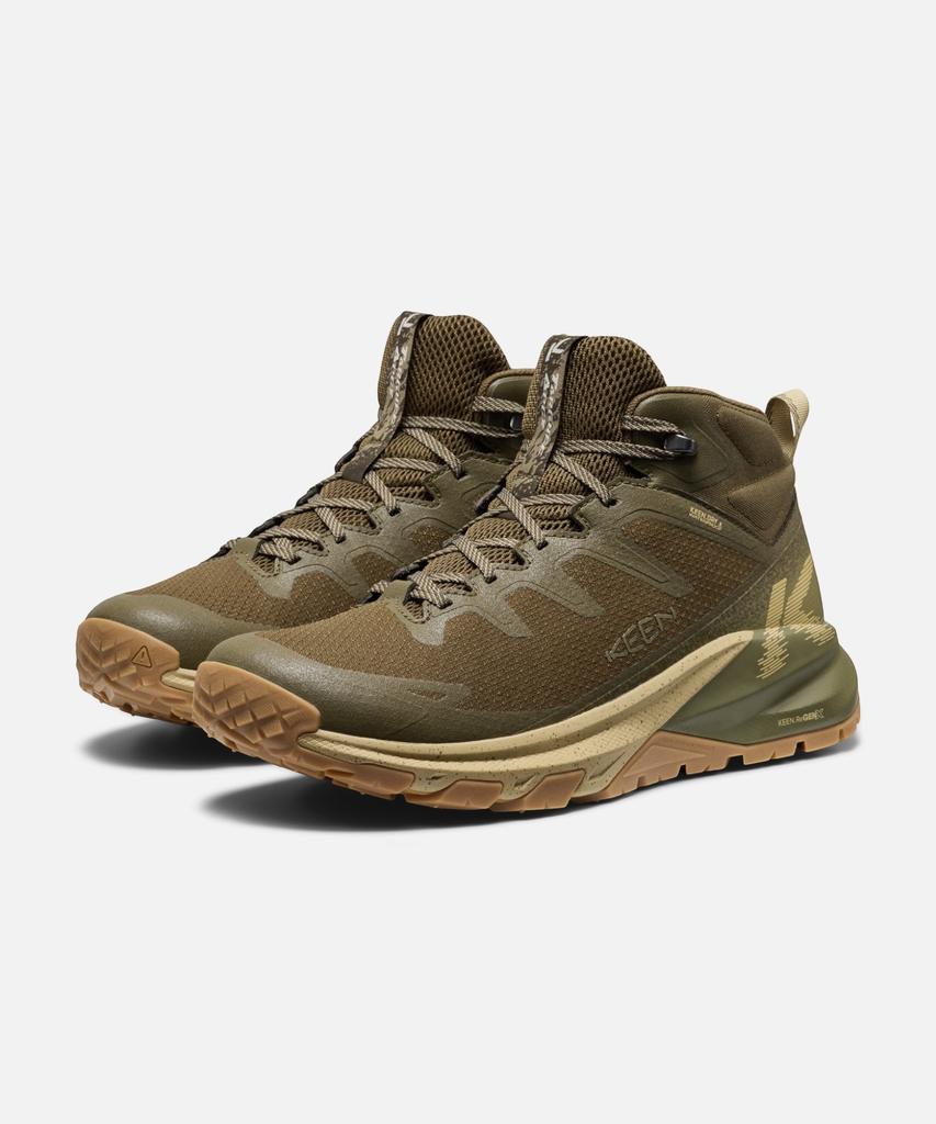 Keen Riding Apex Mid Waterproof Men'S Hiking Boots Dark Olive/Khaki