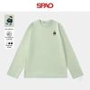 Мужская футболка SPAO с аппликацией синего мишки, с длинным рукавом