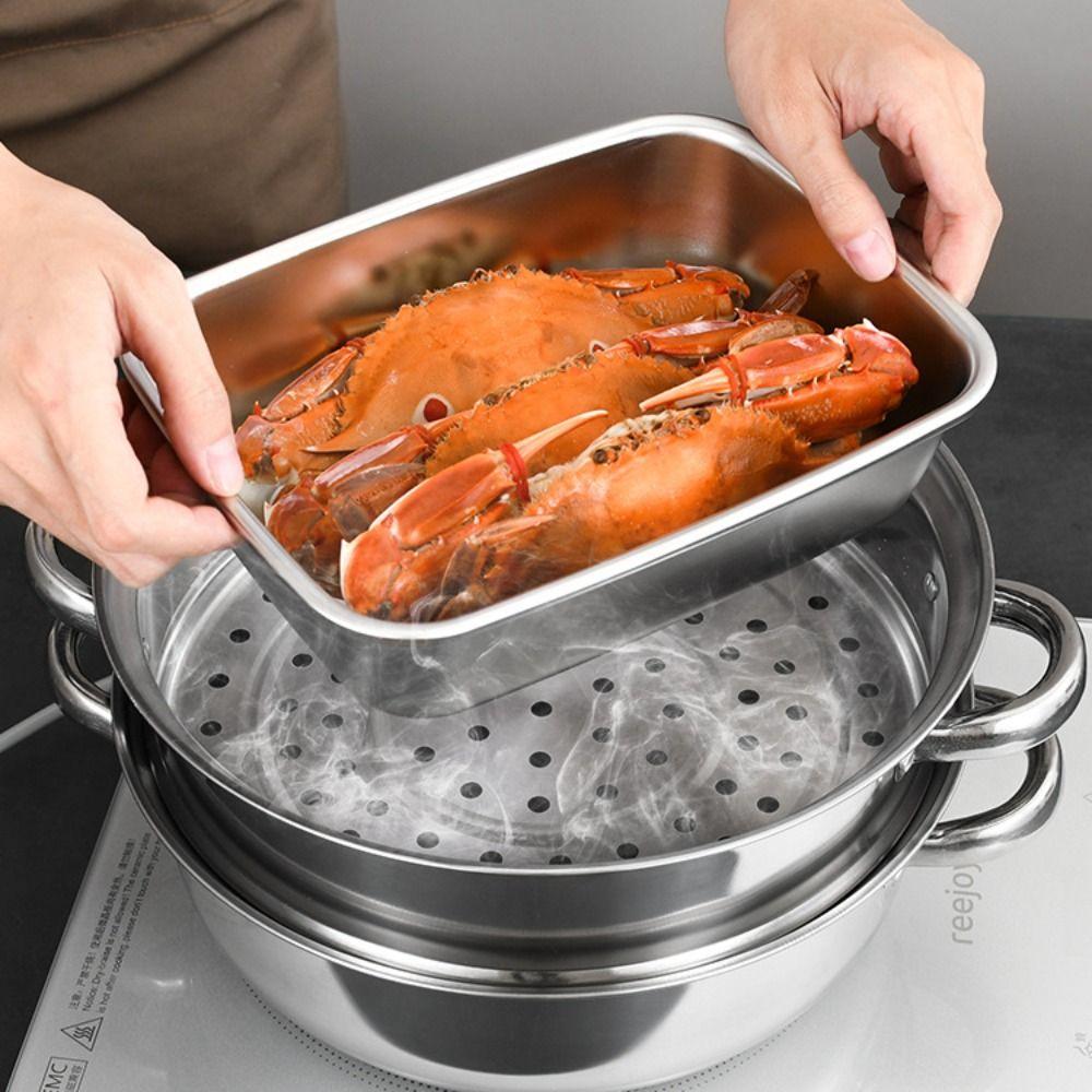Silicone Ring Sealed 304 Stainless Steel Fresh-keeping Box Freshness Container Refrigerator