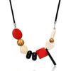 JMXD-Geometric Wood Bead ожерелье для женщин, цветные подвески, новые аксессуары, модные аксессуары