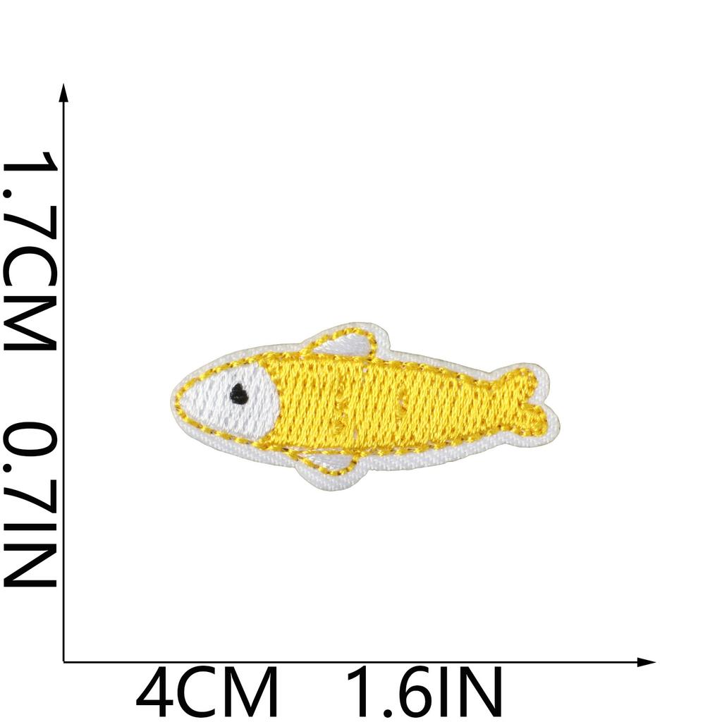 Ocean Concert Embroidery Cloth Sticker Mermaid Patch Sticker Bag Decoration Whale Coral Cute Embroidery Label Ironing