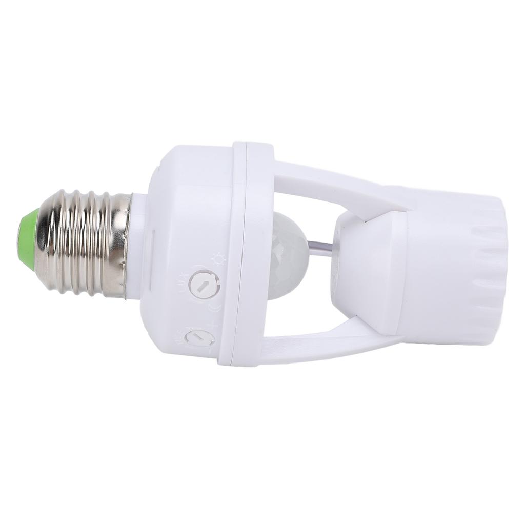 Infrared Motion Sensor Light Socket Energy Saving LED 60W E27 Screw In Motion Activated Light Bulb