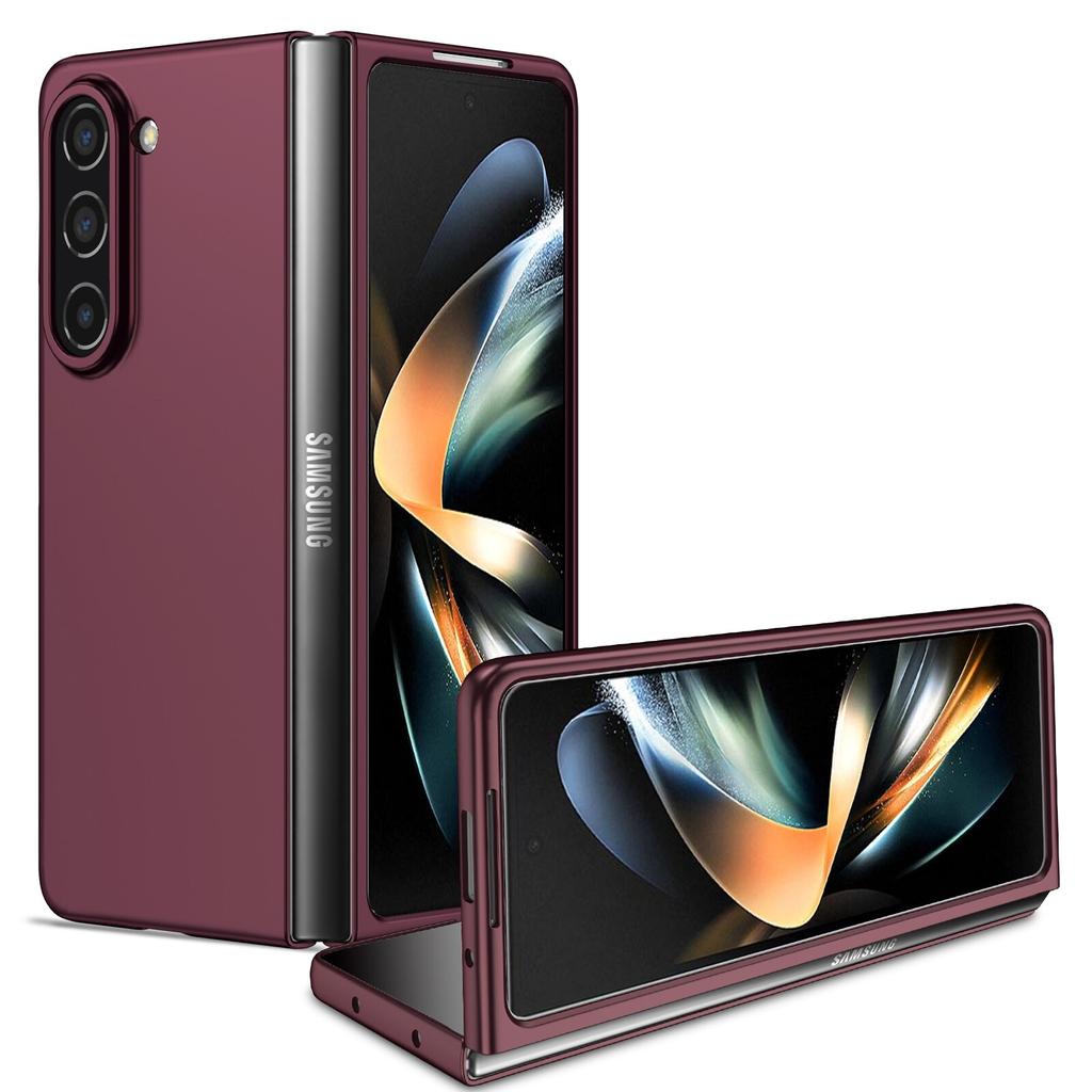 Folding Cell Phone Thin Case for Samsung Galaxy Z Fold 5 4 Fold4 Fold3 Fold5 Fold2 Fold 3 2 Zfold5 Comfortable Slim Cover