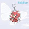 Аниме игры Hololive акриловый брелок металлическое кольцо автомобильная сумка украшение для ключей аксессуар подарок аниме подарки кулон