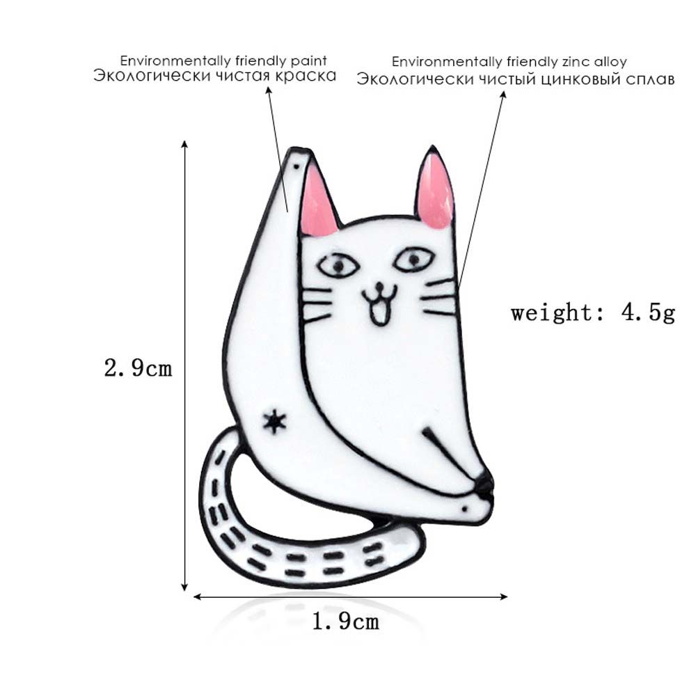 Ювелирные изделия Аксессуары Значок на лацкан Значок Непослушный кот Эмаль Брошь Кошка Броши Брошь на лацкане