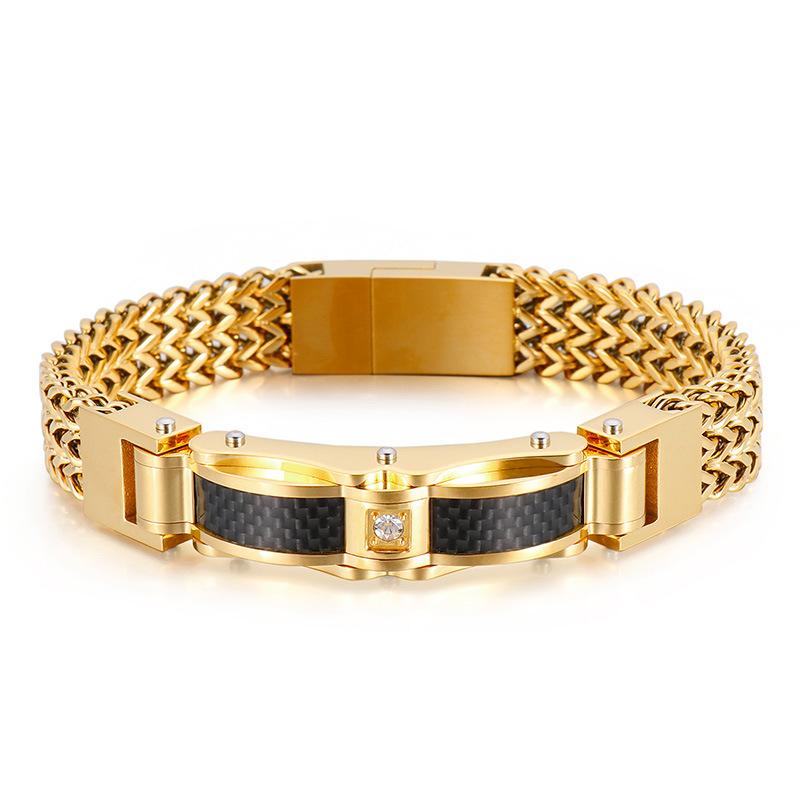 New Trendy High Quality 19/21/23cm Stainless Steel Bracelet for Men