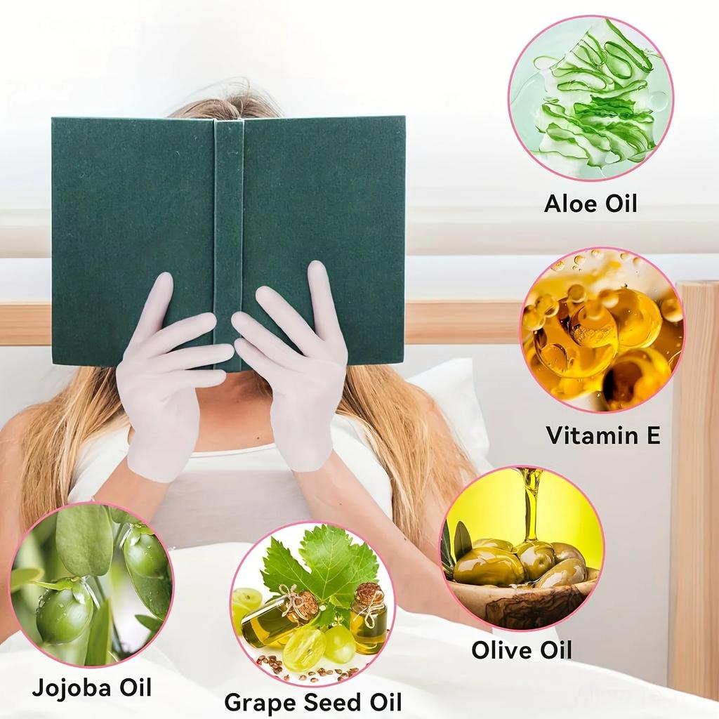 Увлажняющие силиконовые перчатки, 2 шт. Отшелушивают для предотвращения сухости рук и делают руки гладкими и мягкими. Инструмент для ухода за руками.