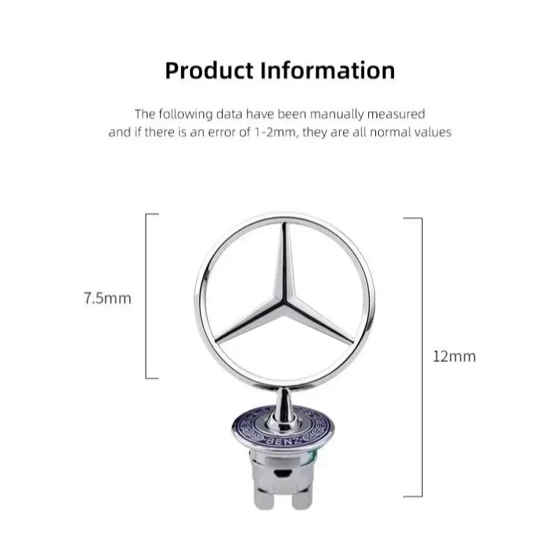 C200 E200 Для автомобиля Mercedes Benz Значок на капот Передний капот Хромированная накладка Аксессуары Для Mercedes Benz AMG W204 W205 W203 W21